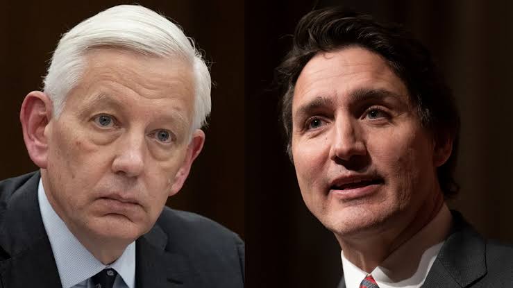 Dominic Barton and justin Trudeau